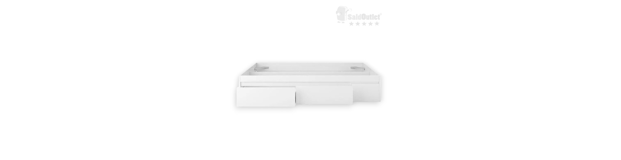 Cama Estructura Cajones Hellman Blanco 150x190cm