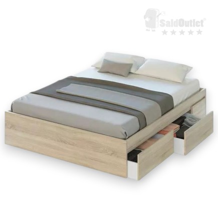 Cama Estructura Cajones Hellman Cambriam 150x190cm