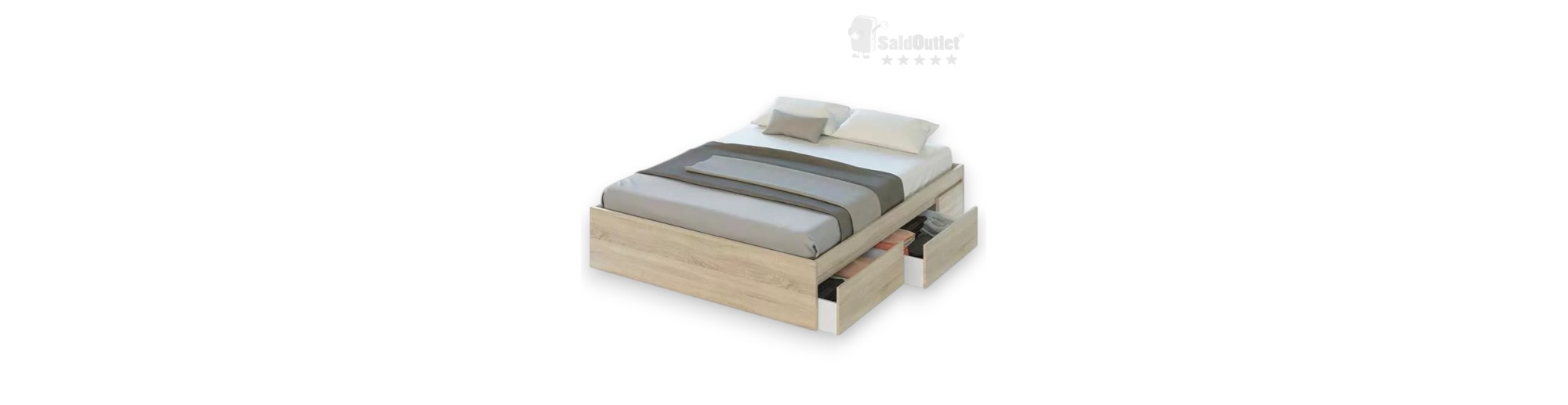Cama Estructura Cajones Hellman Cambriam 150x190cm