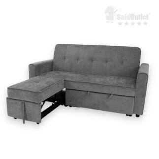 Sofá Cama Chaise Longue Gris Viktory