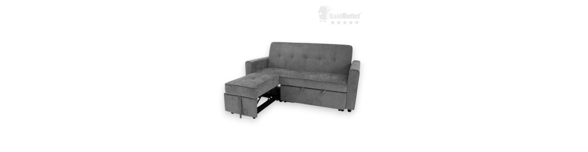 Sofá Cama Chaise Longue Gris Viktory