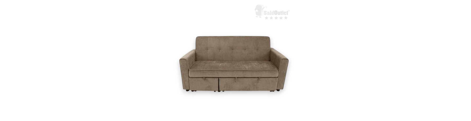 Sofá Cama Chaise Longue Marrón Viktory
