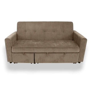 Sofá Cama Chaise Longue Marrón Viktory