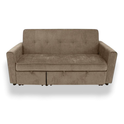 Sofá Cama Chaise Longue Marrón Viktory