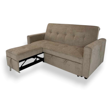 Sofá Cama Chaise Longue Marrón Viktory