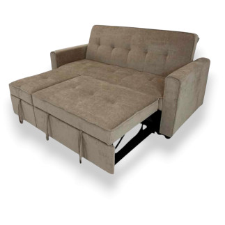 Sofá Cama Chaise Longue Marrón Viktory